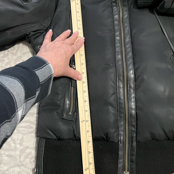 RUDSAK NYLON PARKA WITH LEATHER TRIM AND FUR TRIMMED HOODIE - Picture 15 of 17